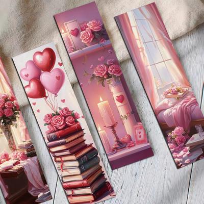30 Stück Valentinstag Lesezeichen Schüler Heimdekoration Kreative Karten Telefon Laptop Gepäck Seite Cartoon Wasserdichte Kunstkarten