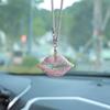 Rhinestone Bow Polymer Clay Car Rearview Mirror Hanging Ornament