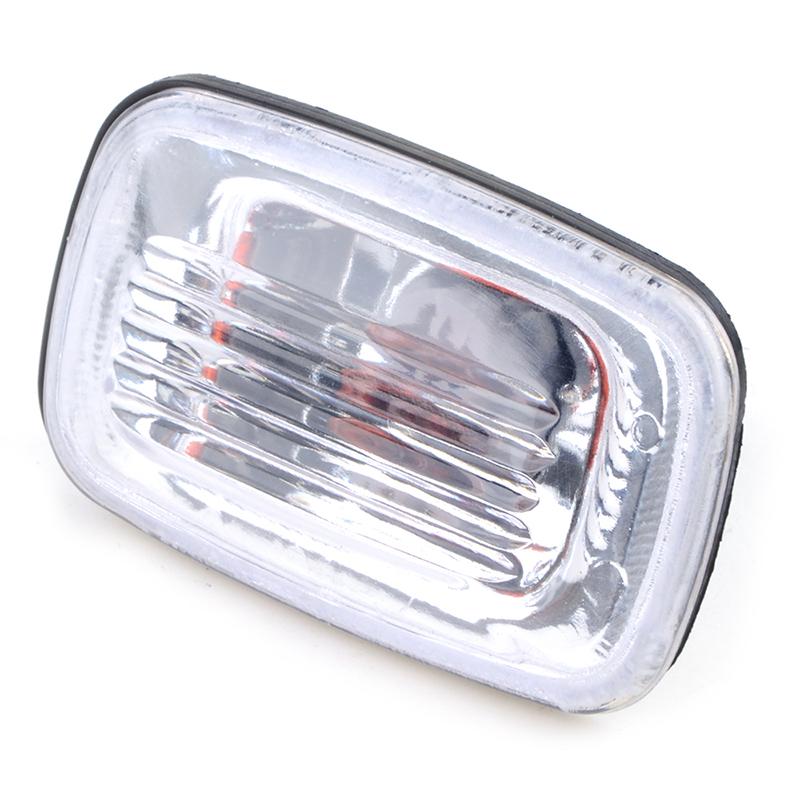 

1 шт., передний бампер, боковой габаритный фонарь, указатель поворота в сборе, подходит для Toyota Land Cruiser LC100 1998-2007, автомобиль Turn Signal White1