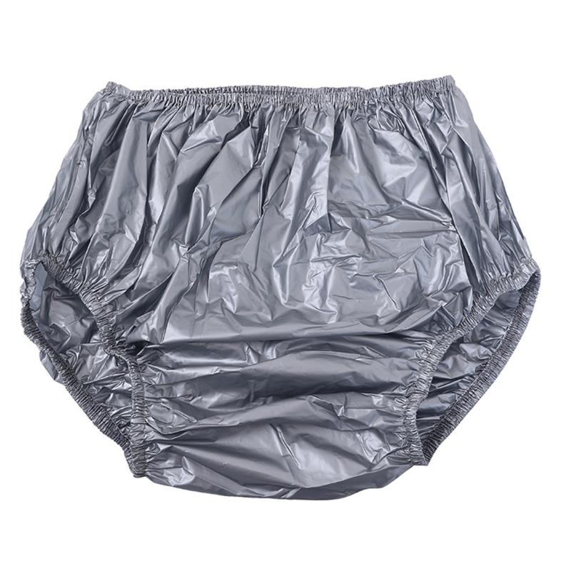 Leakproof Adult Diaper Cover Water Resistant Plastic Pants Incontinence Underwear Briefs Reusable Pull On Underpants