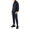 FILA X FUSION Series Brand Logo Loose Knit Hoodie Men Hoodies Black T11M133204A-BK