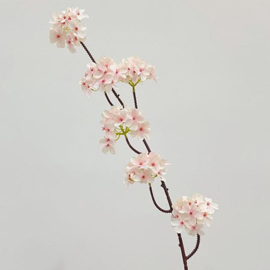 Artificial Pear Blossom Branches Fake Silk Long Stem Plum Peach Plants for Spring Indoor Party Wedding Home Table Decoration