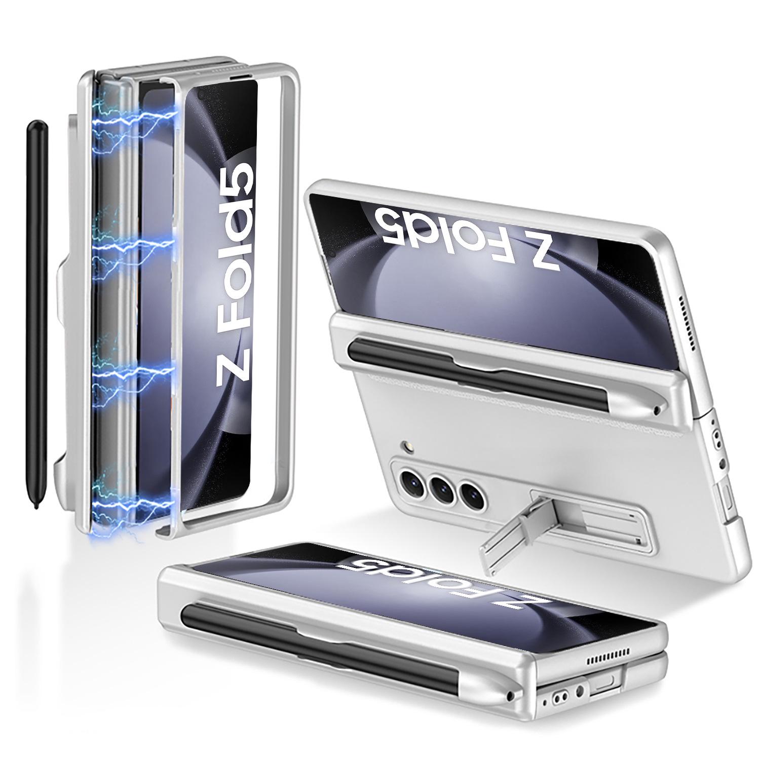 

Samsung Galaxy Z Fold 5 Magnetic Folding Case with Pen Slot & Full Coverage Protection Without Pen
