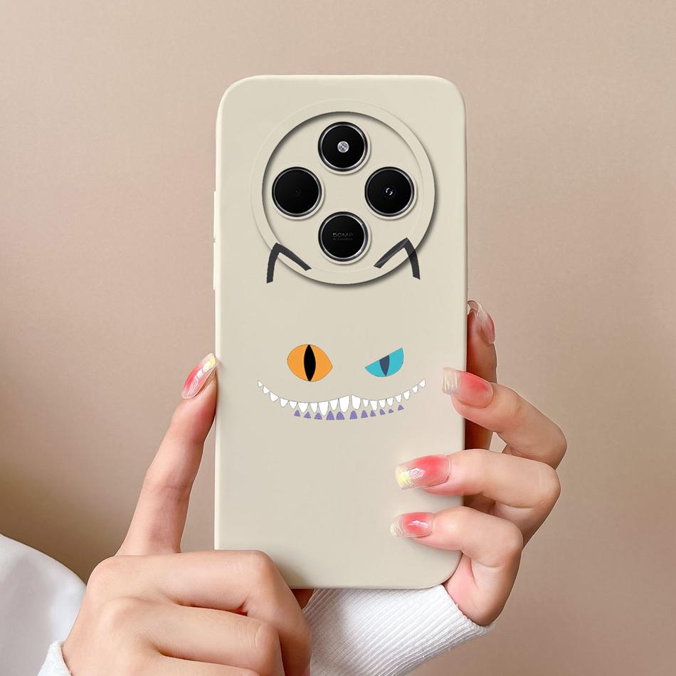 For Xiaomi POCO C75 Case Love Heart Butterfly Back Cover For POCO C 75 4G Phone Housing Soft High Quality Liquid Silicone Fundas