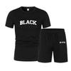 Sommer 2025 Herren Netz-Kurzarm-T-Shirt und Lässiger Sportanzug Zweiteiliges Set