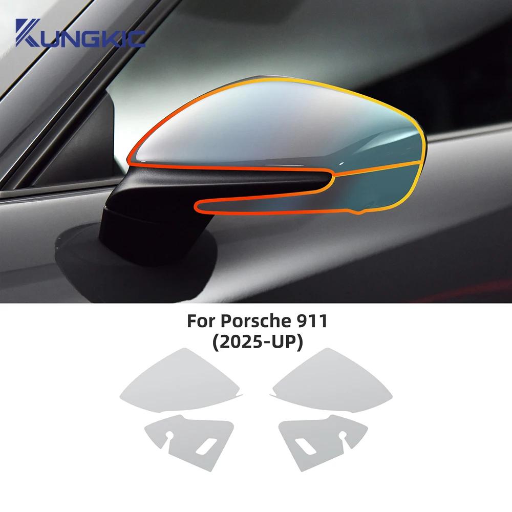 Protective Film for Porsche 911 2025 Car Headlight Rearview Film Smoked Transparent Refit Sticker PPF TPU Paint Protection 2025