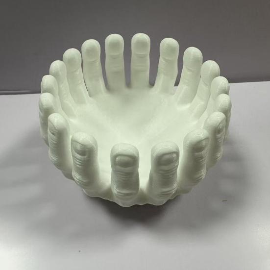Gothic Halloween Skeleton Hands Candy Bowl Stand Lightweight Compact Storage Container