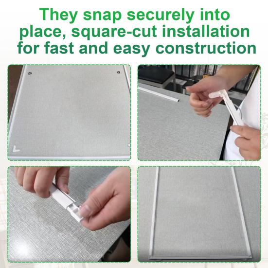8/20/50/100Pcs Screen Frame Corner 5/16"×3/4" Sliding Casement Window Door Screen Frame Corner Replacement Parts Accessories