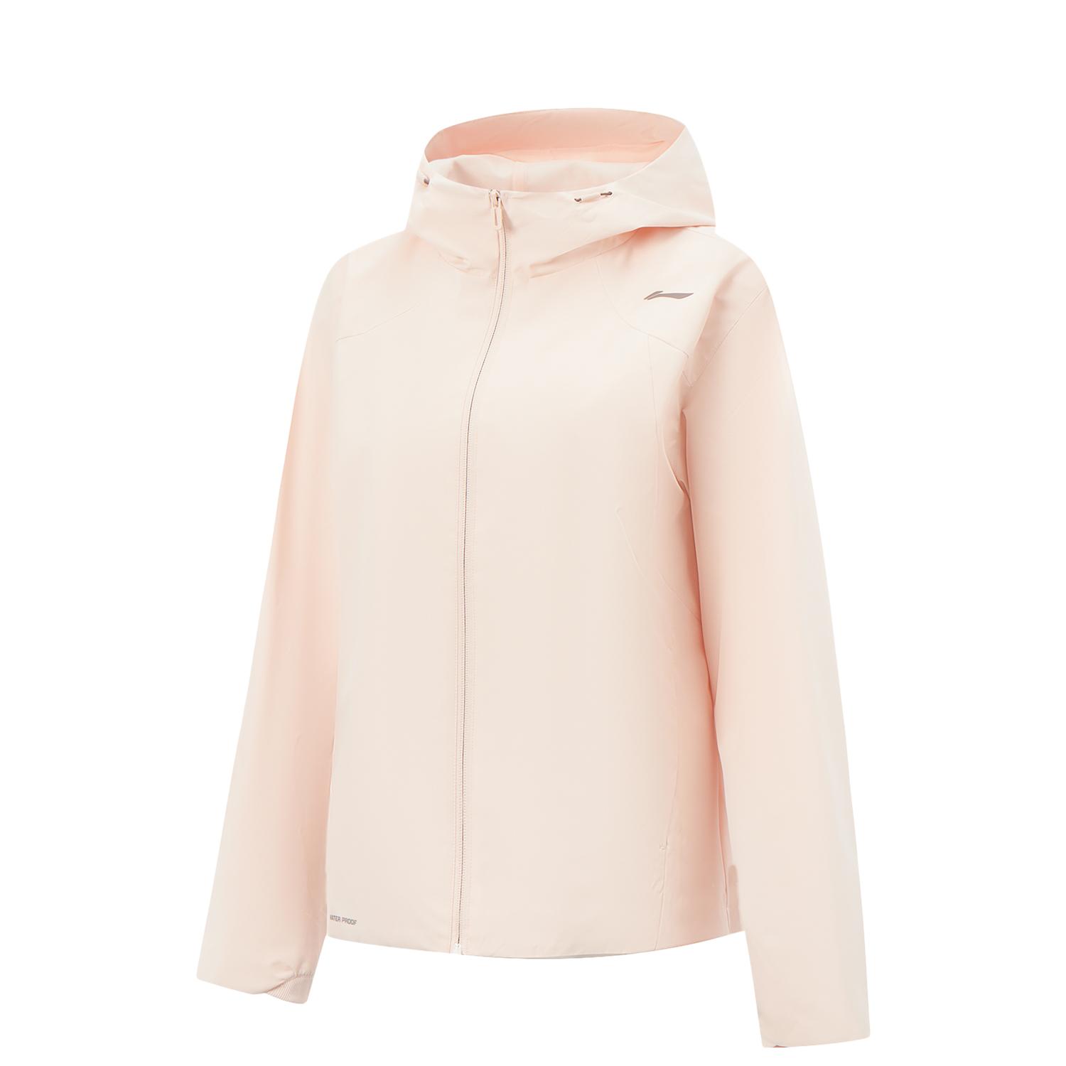 

Li-Ning Solid Color Zipper Hooded Versatile Loose Windbreaker Women outerwear AFDW102-10 L
