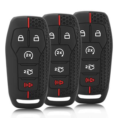 5 Button Silicone Car Remote Key Fob Shell Cover Case For Ford Fusion Mondeo Mustang F-150 Explorer Edge 2015 2016 2017 2018