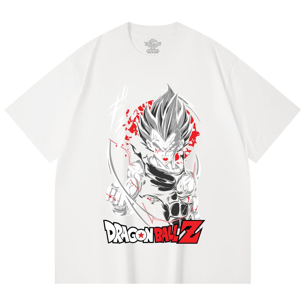 230 Gsm 100% Cotton Dragon Ball V60 Majin Vegeta Print Unisex Heavy Cotton T Shirt