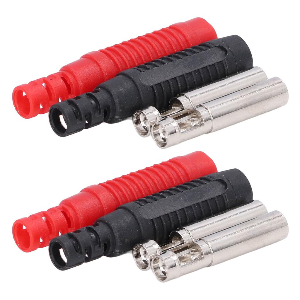 5 Sets Brass Banana Plug PA Insulated Safety Shrouded Jack Socket Lantern Type 30Vac?60Vdc