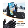 Winter Warme Handschuhe für Herren & Damen Verlängert Verdickt Winddicht & Wasserdicht Atmungsaktiv Touchscreen für Skifahren, Radfahren & Sport