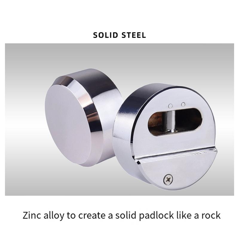 A51K-Cp-3184 Shackle Padlocks Keyed Solid Steel With 2 Keys Hide Lock Body Security Lock For Universal