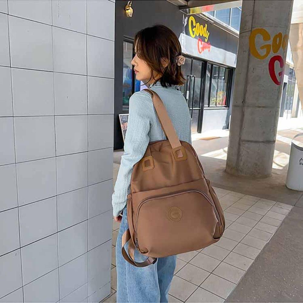 Large Capacity Sport Nylon Backpack Korean Style Fitness Bag Casual Travel Shoulder Bag  Women