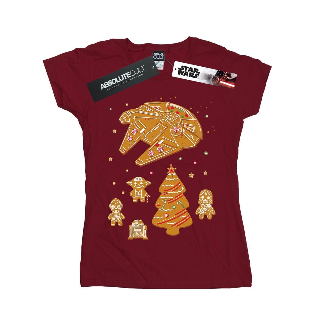 STAR WARS Womens/Ladies Gingerbread Rebels Cotton T-Shirt
