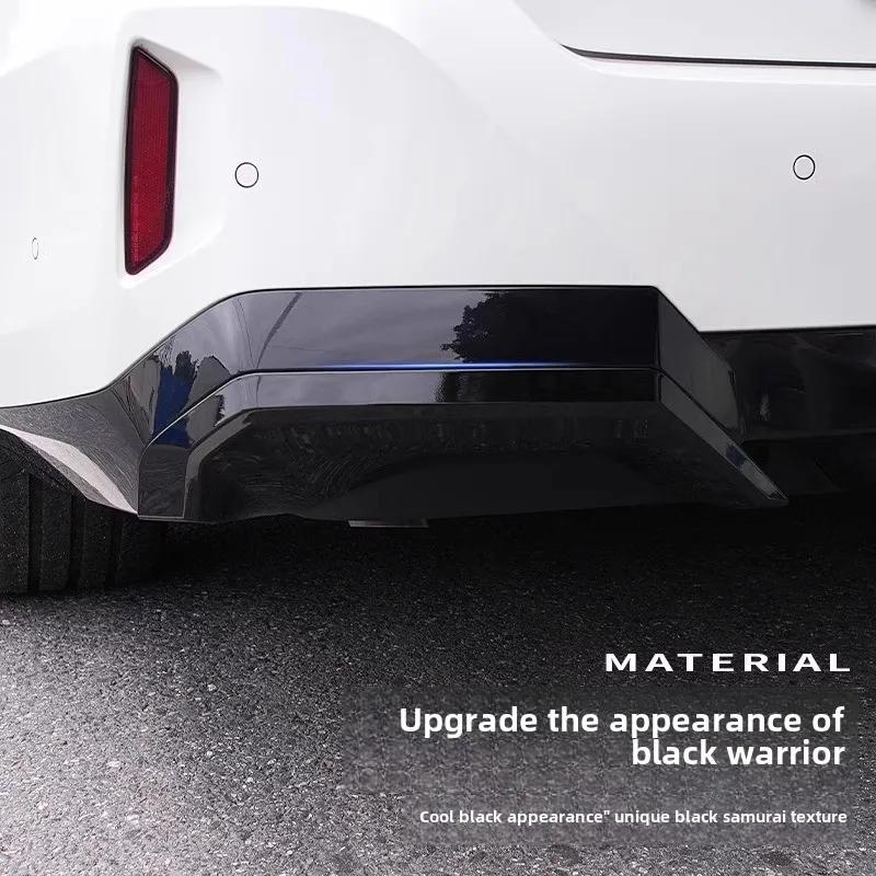 For BMW 5 Series I5 G60 525li 530li 2024 Car Rear Bumper Lip Spoiler Strip Tailpipes Rear Bar Decorative Trim Kits