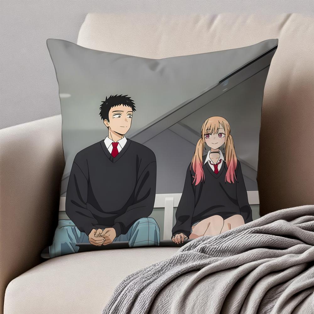 My DDress Up Darling Cuscino Romance Anime Federa Cuscino Antiacaro Cerniera Invisibile Peluche Corto Cuscino per Divano