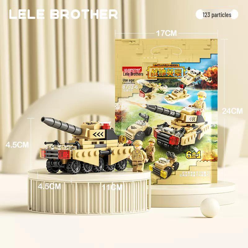 Compatible Lego Small Building Blocks: Educational Military Tank & Castle Set for Boys and Girls