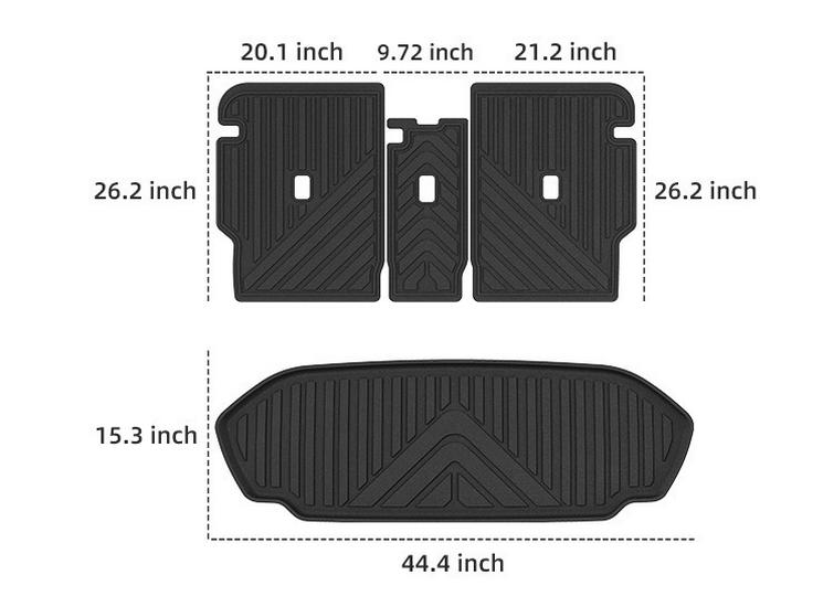 2027 Rivian R2 TPE Floor and Trunk Mats