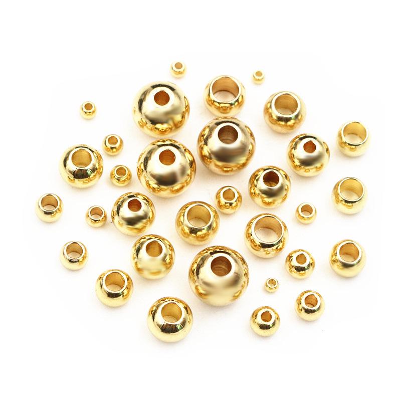 Stainless Steel Colorfast Through-Hole Spacer Beads for DIY Jewelry (30-100 pcs)