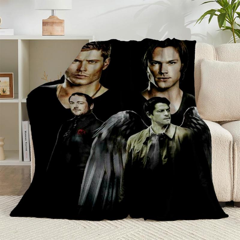 1PC Super-natural Darkness Deliverance Flannel Blanket Suitable for Both Men And Women, Soft Ideal for Beds And Sofa, Birthday Or Christmas Gift
