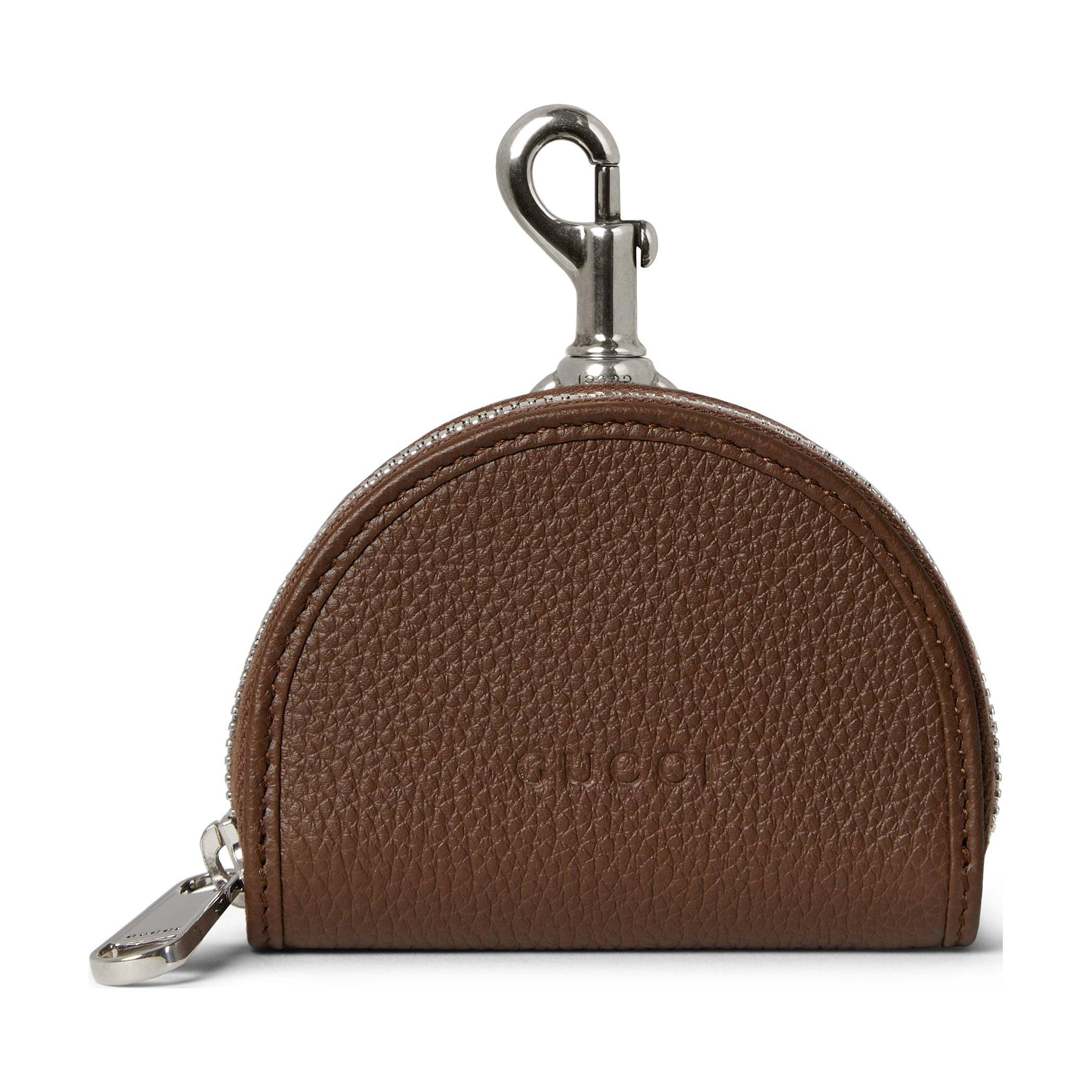 Gucci Letter Logo Zipper Leather Headphone Case Small Women accessories Dark-Brown 800144-AZB0N-2548 Gift SetBasic SetBoxShopping Bag 26670₽