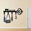Bohemian Metal Key Holder Wall Decor with Multiple Hooks Durable Art for Home Office Porch Terrace