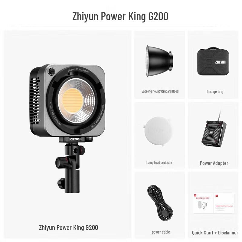Zhiyun G200 Portable LED Photography Light Kit