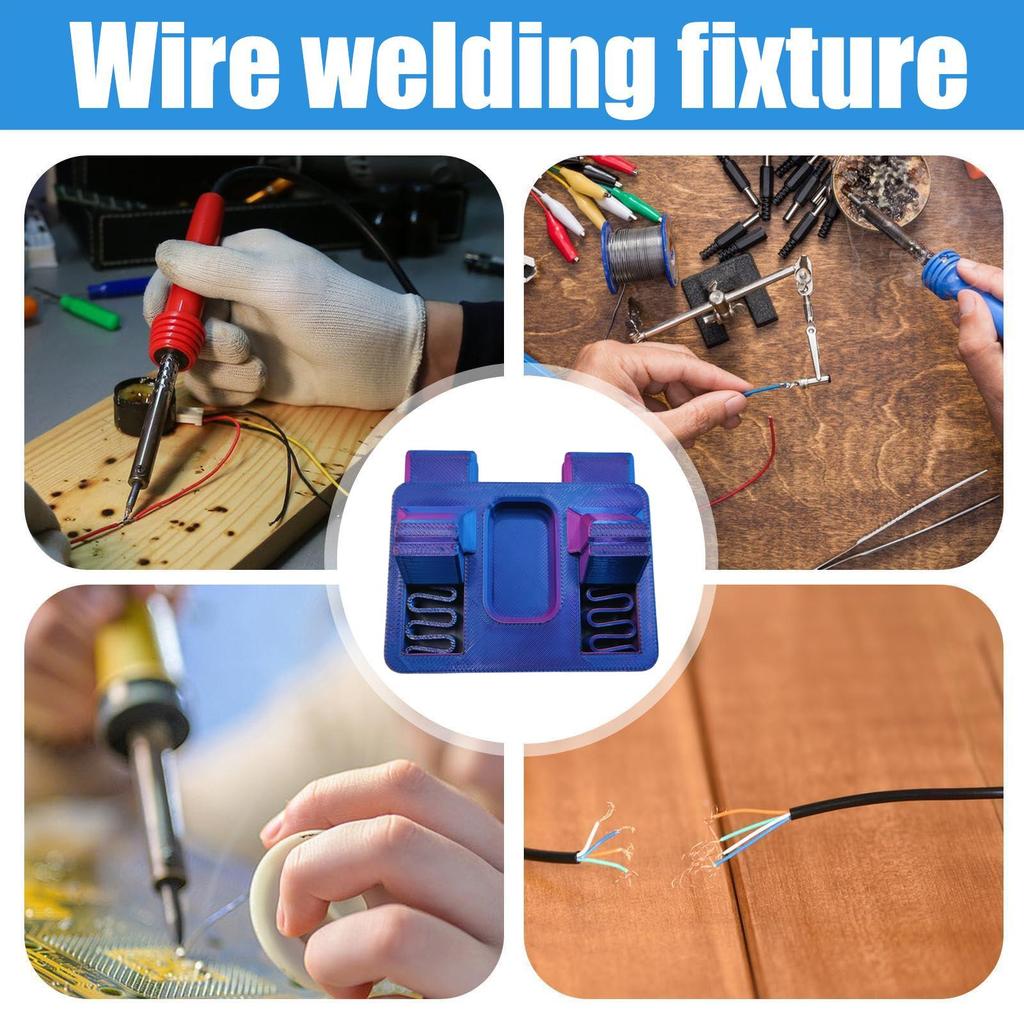 Soldering Wire Holder Adjustable Wire Holder Welding Table Clamp Electric Wire Welding Fixture Holding Soldering Tool Accessory