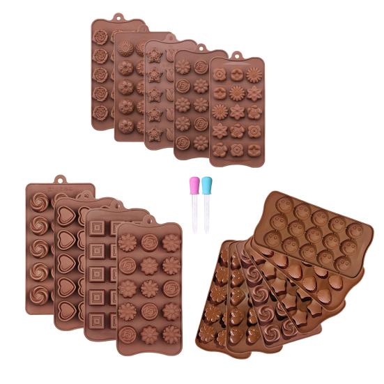 1 Set Cake Mold Silicone Chocolate Mold Heat Resistant Multifunctional Candy And Candle Mold for DIY Baking Kitchen Use