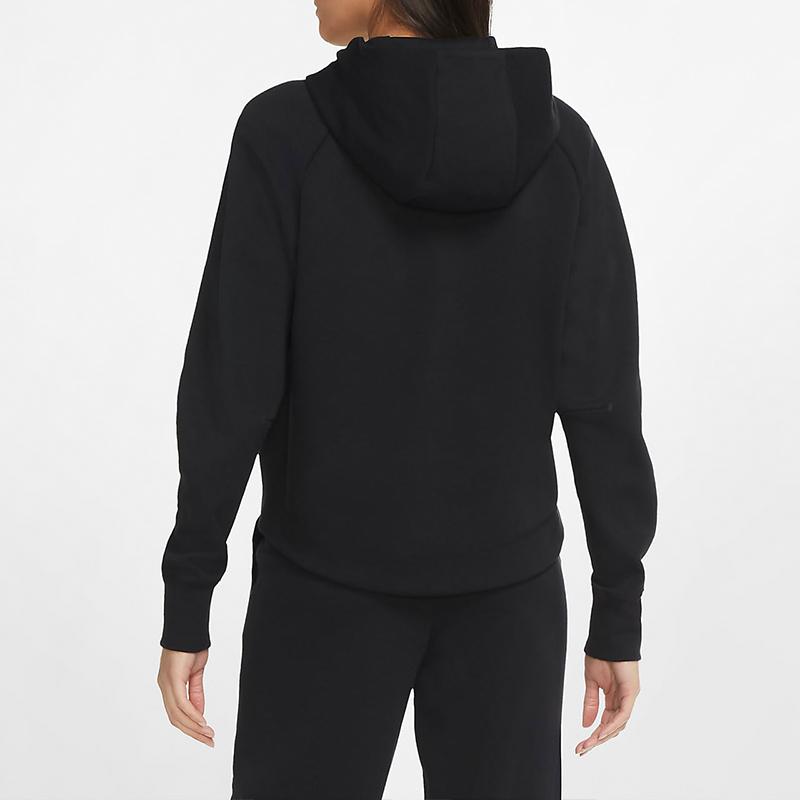 Nike Sportovní oblečení Tech Fleece Windrunner Mikina s kapucí na zip pro ženy Černé CW4299-010