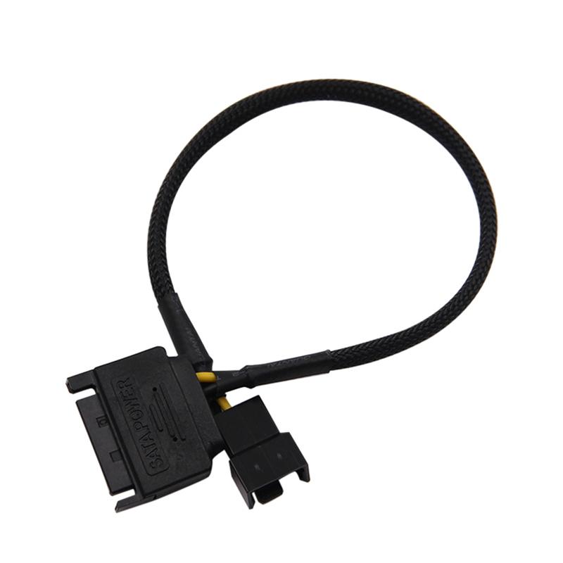 1 szt. Kabel SATA 15Pin do 3Pin 4Pin do wentylatora chłodzącego Złącza adaptera wentylatora CPU płyty głównej