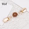 Stylish Clothing Fastener Vintage Sweater Clips for Women Girls, Retro Faux Pearl/Floral Cardigan Clips, Elegant Collar No Sew Waist Adjuster