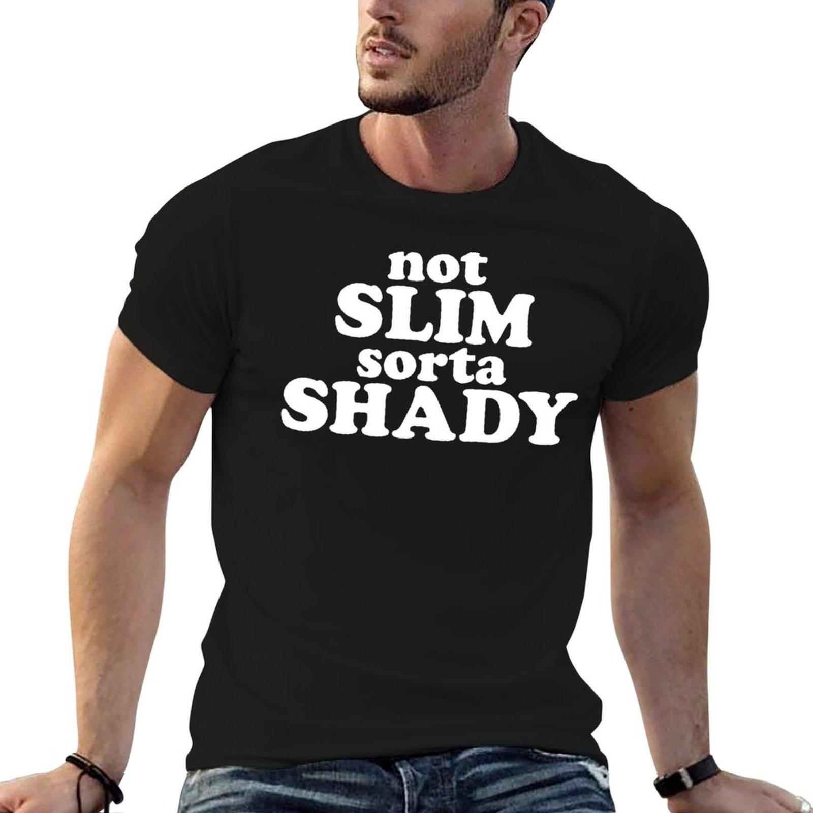 T Shirt Luxury Cotton Men T-Shirt Designer Not Funny Slim T Man Shirt Sorta Quote Shady Tops - Men s Summer Cotton Graphic Tee S разноцветный