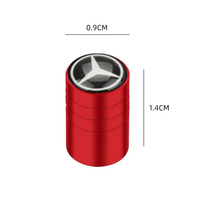AABIC1 4pcs Auto Emblem Cap Case Mercedes Benz B/C/E/S Class A Class C200L GLC GLK New CLA GLA