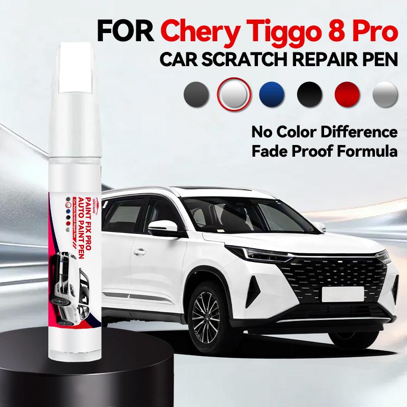For Chery Tiggo 8 Pro 1990-2026 Paint Repair Pen Touch Up Scratch Remover DIY Auto Accessories Black White Silver Gray Blue Red