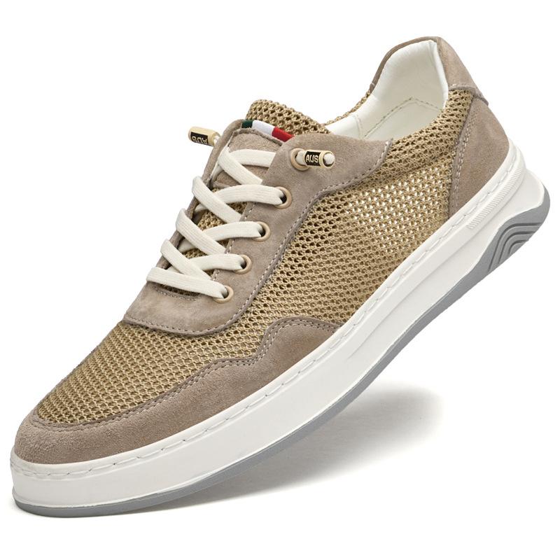 

Men s shoes Thin mesh shoes Hollow breathable lightweight soft sole Outdoor sports shoes Casual board shoes 37