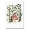 Simple Modern Nordic Ice and Snow World Watercolor Elk Christmas Art Decor Picture Material