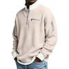 Men Half Zip Casual Mockneck Loose Sweatshirts Long Sleeve Spring Quick Dry Tees Hiking Sports Tops
