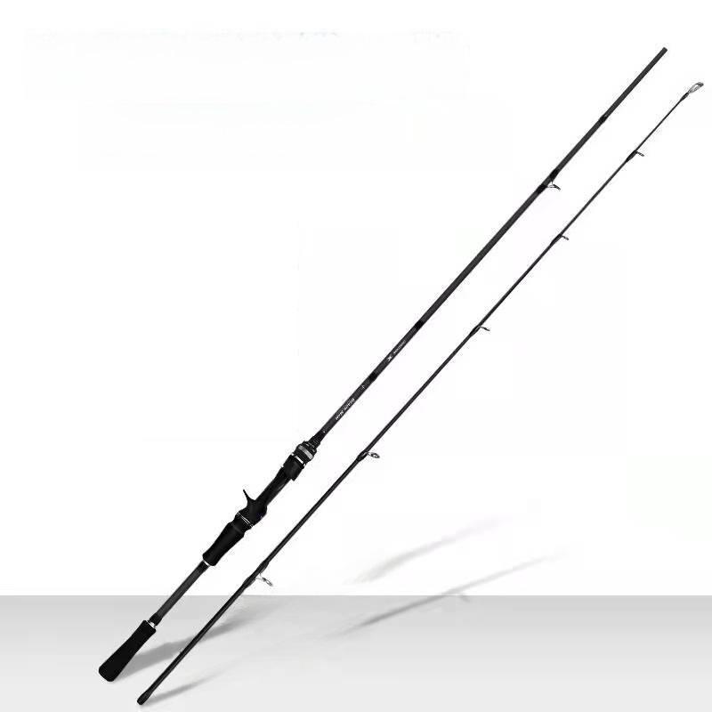 Adjustable Carbon Lure Rod with Gun Handle - Medium Light Weight, Straight Handle, Makou Leiqiang Rod for Casting Fishing.