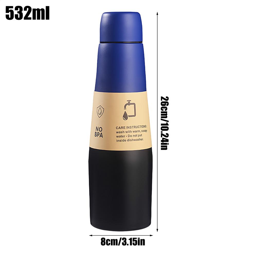 532ml Stainless Steel Water Bottles Vacuum Insulated Bottle Water Tumbler Leak Proof Tumbler Large Jug Drinking Cups