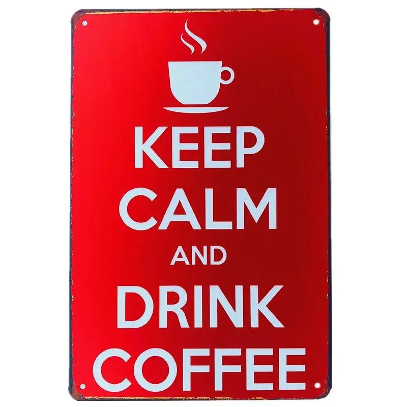 Vintage Metal Tin Signs Wall Decor Plaque Retro CafeArt Posters Kitchen Bar Pub Club Coffee Shop Plate Room Decoration