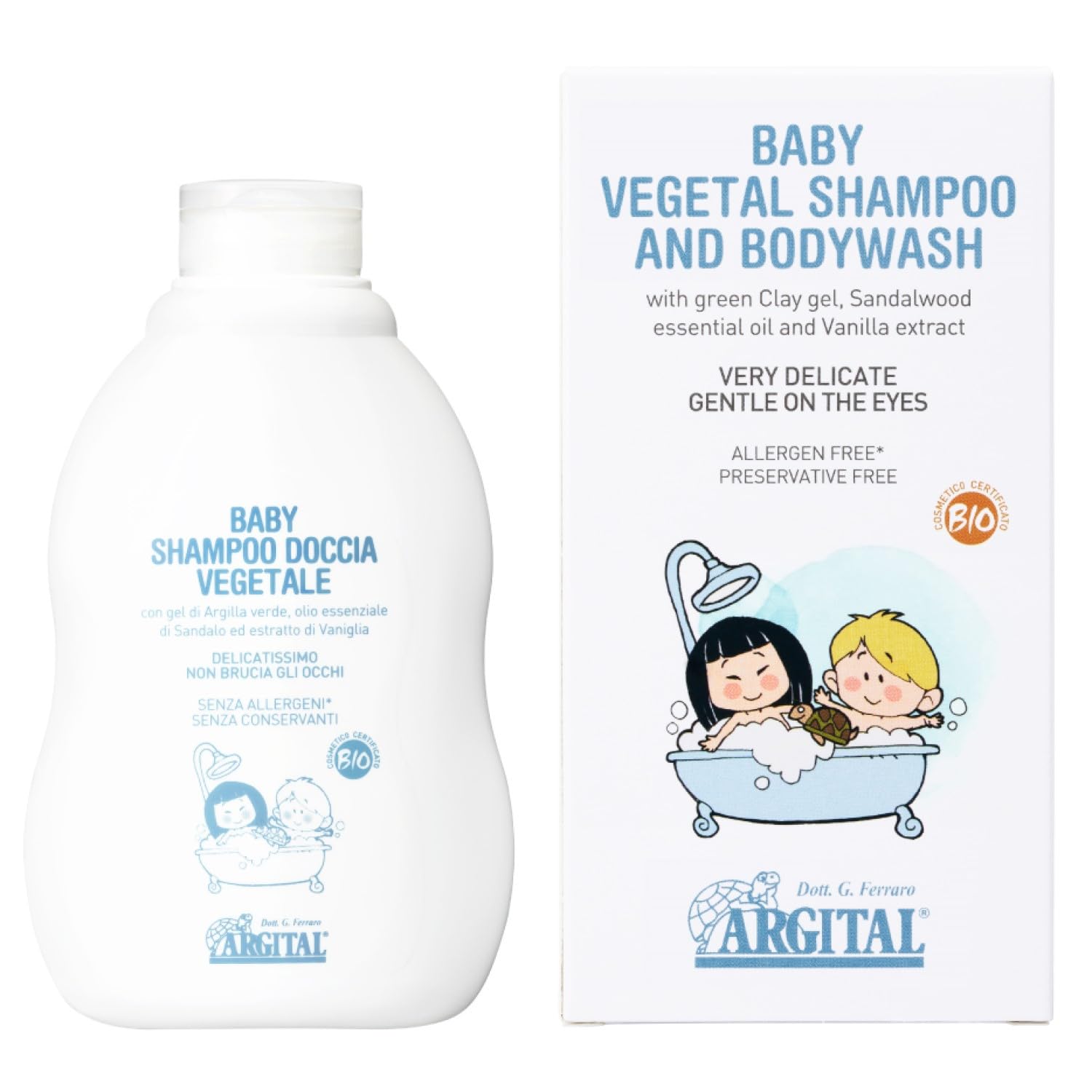 

[Official] ARGITAL Vegetal Baby Hair & Body Shampoo 250ml