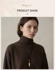 Minimalistische Mattierte Tränenanhänger Halskette für Damen, Schwarze Lederkordel Halskette, Verstellbare Lange Pullover Kette Halsschmuck