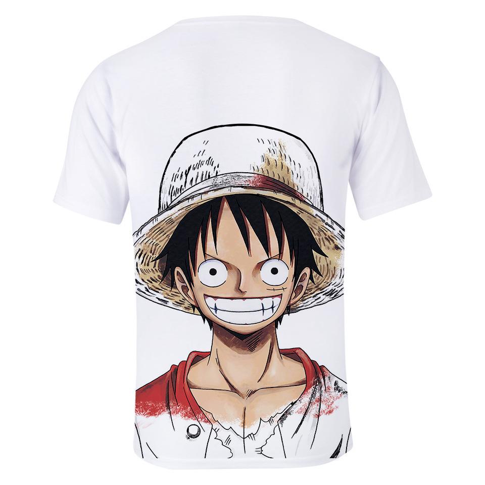 ONE PIECE Anime Printing Men Tshirt Casual Breathable Tshirts Funny Cartoon Loose Tees Shirts Street Oversized T-Shirts Man
