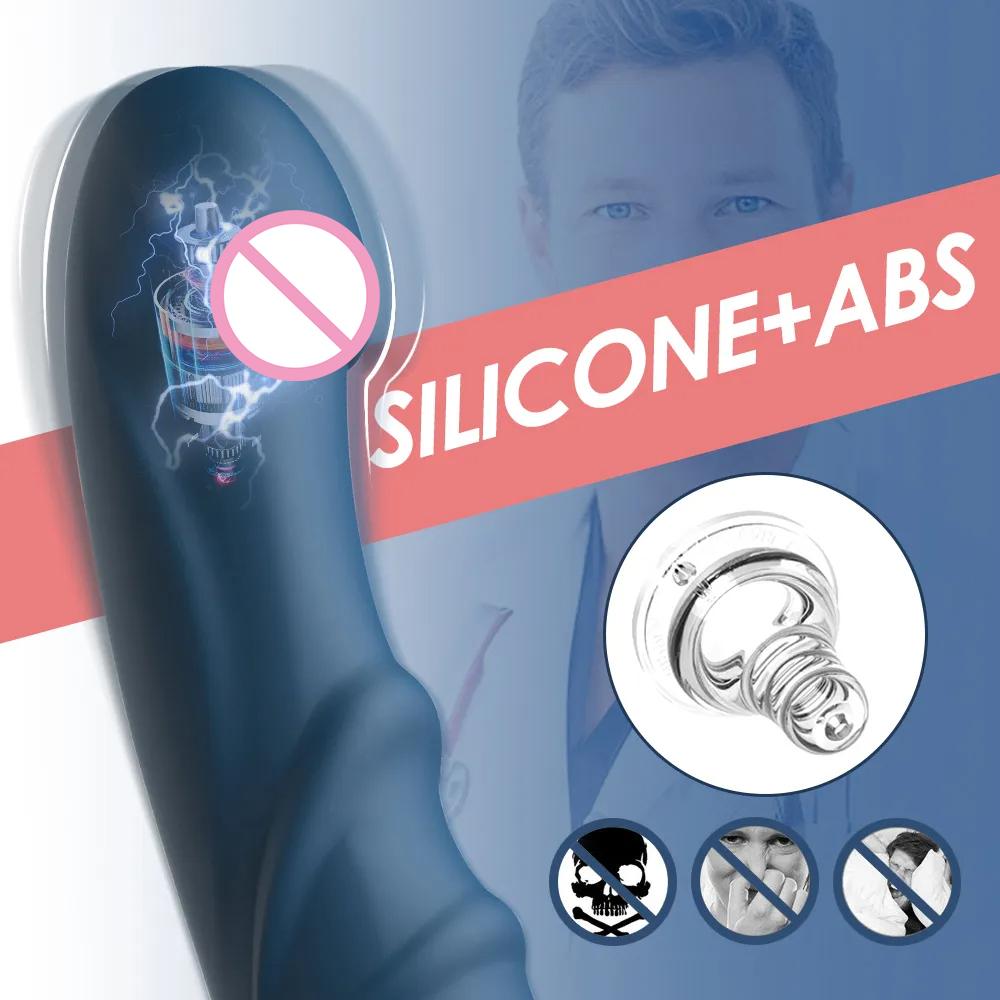 10 Modi Weicher Silikonvibrator Großer Dildo Massagegerät Weiblicher Masturbator für Paare G-Punkt Klitorisstimulator Sexspielzeug für Frauen