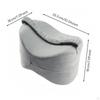 PressureRelieving Leg and Knee Pillow | posturecorrecting, Memory Foam Pillow, for Sleeping Gray