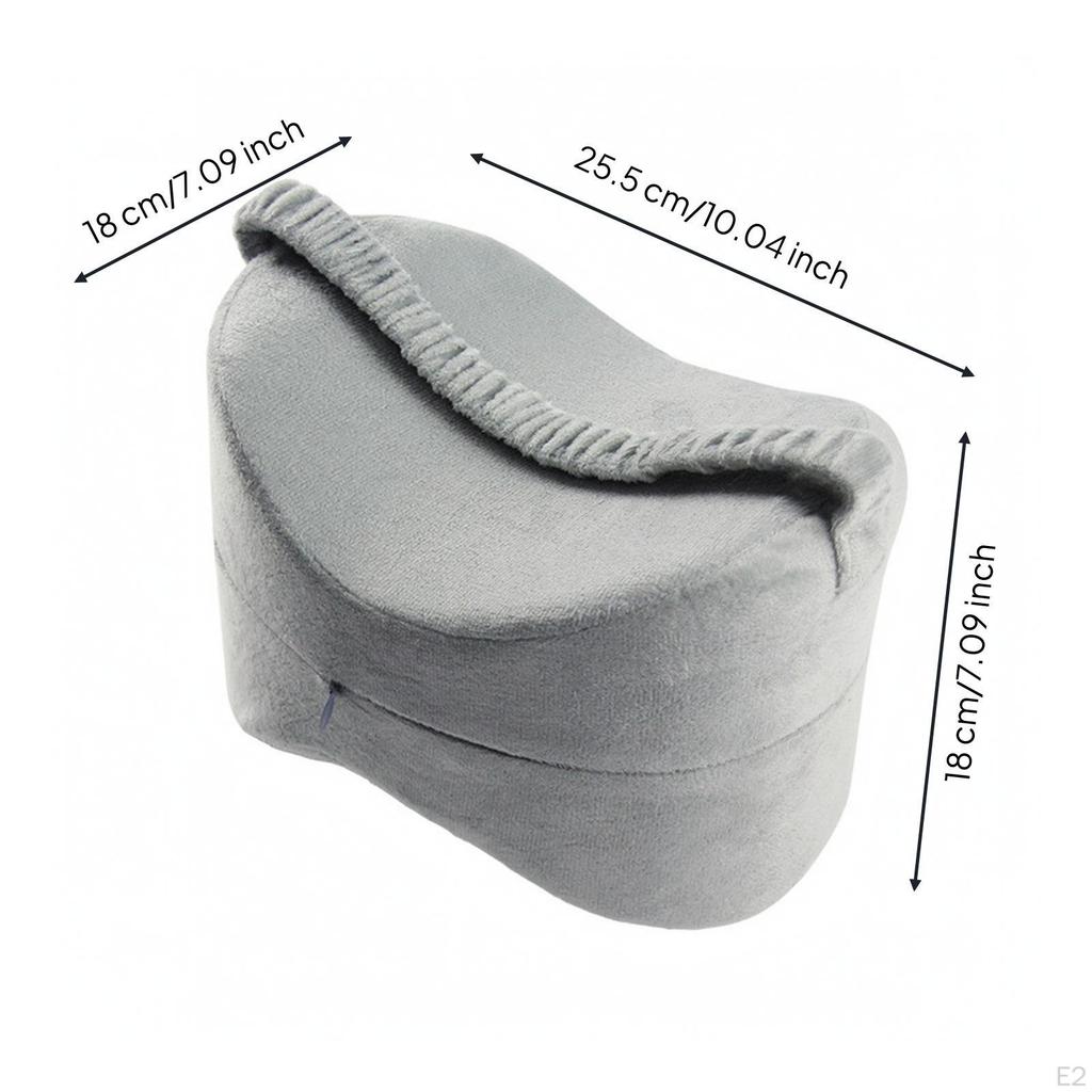 PressureRelieving Leg and Knee Pillow | posturecorrecting, Memory Foam Pillow, for Sleeping Gray