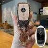 High-Grade Full Coverage Key Case with Exquisite Buckle for Mercedes CLS C-Class B-Class CLA EQB EQA GLE GLC.